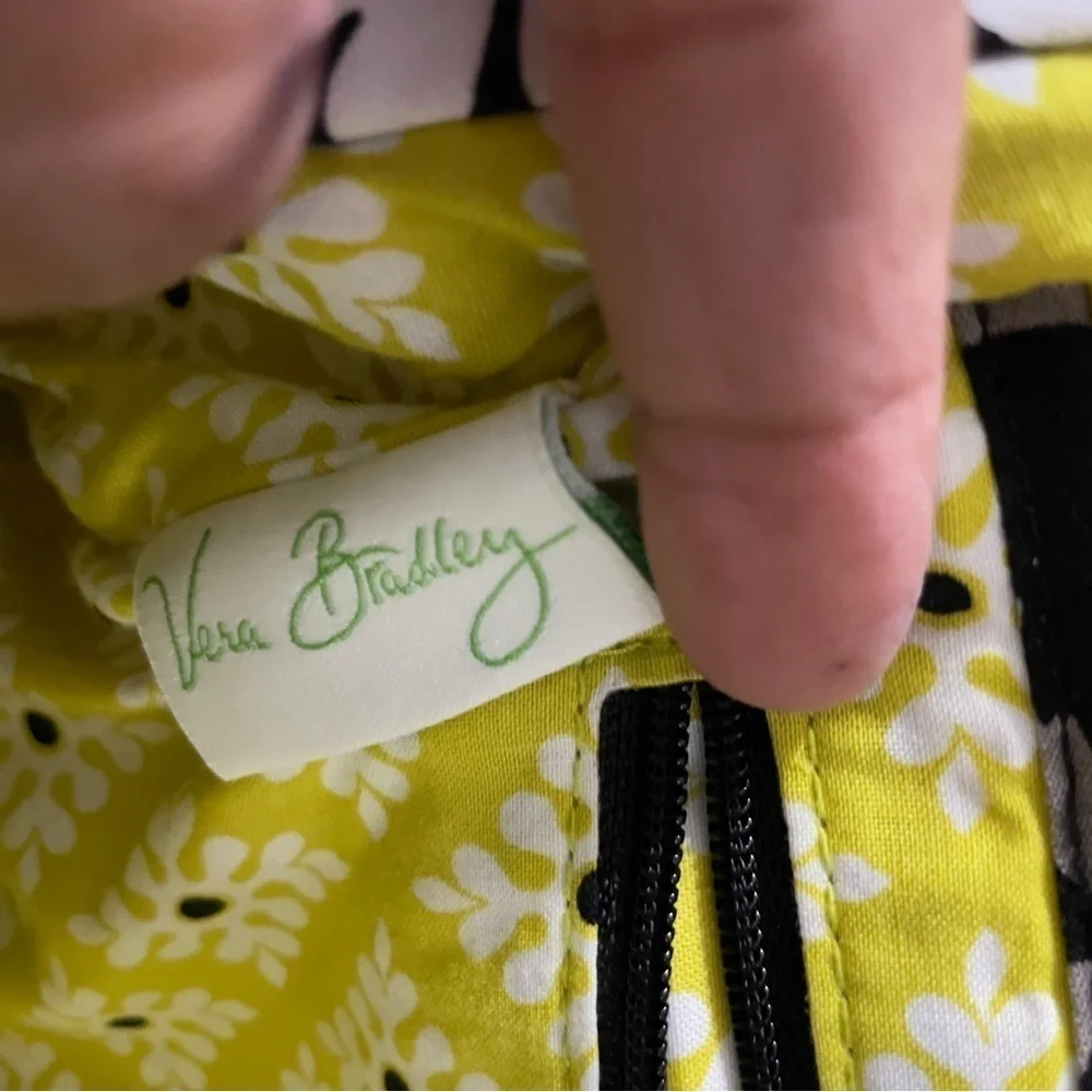 Vera Bradley Satchel Purse Quilted Cotton Chrome Frame Closure